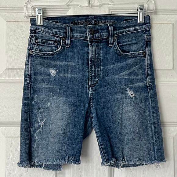 Citizens of Humanity Rocket High Rise Skinny Cutoffs - Size 27 - Picture 1 of 11